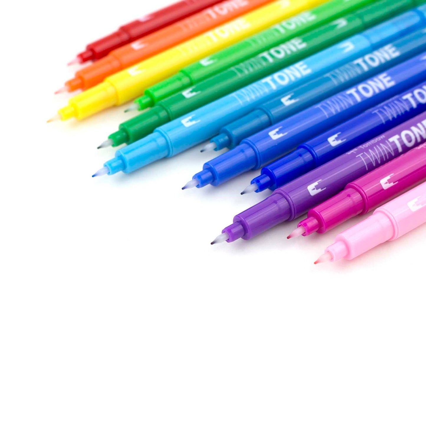 Tombow - TwinTone Marker Set: Rainbow - 12-Pack