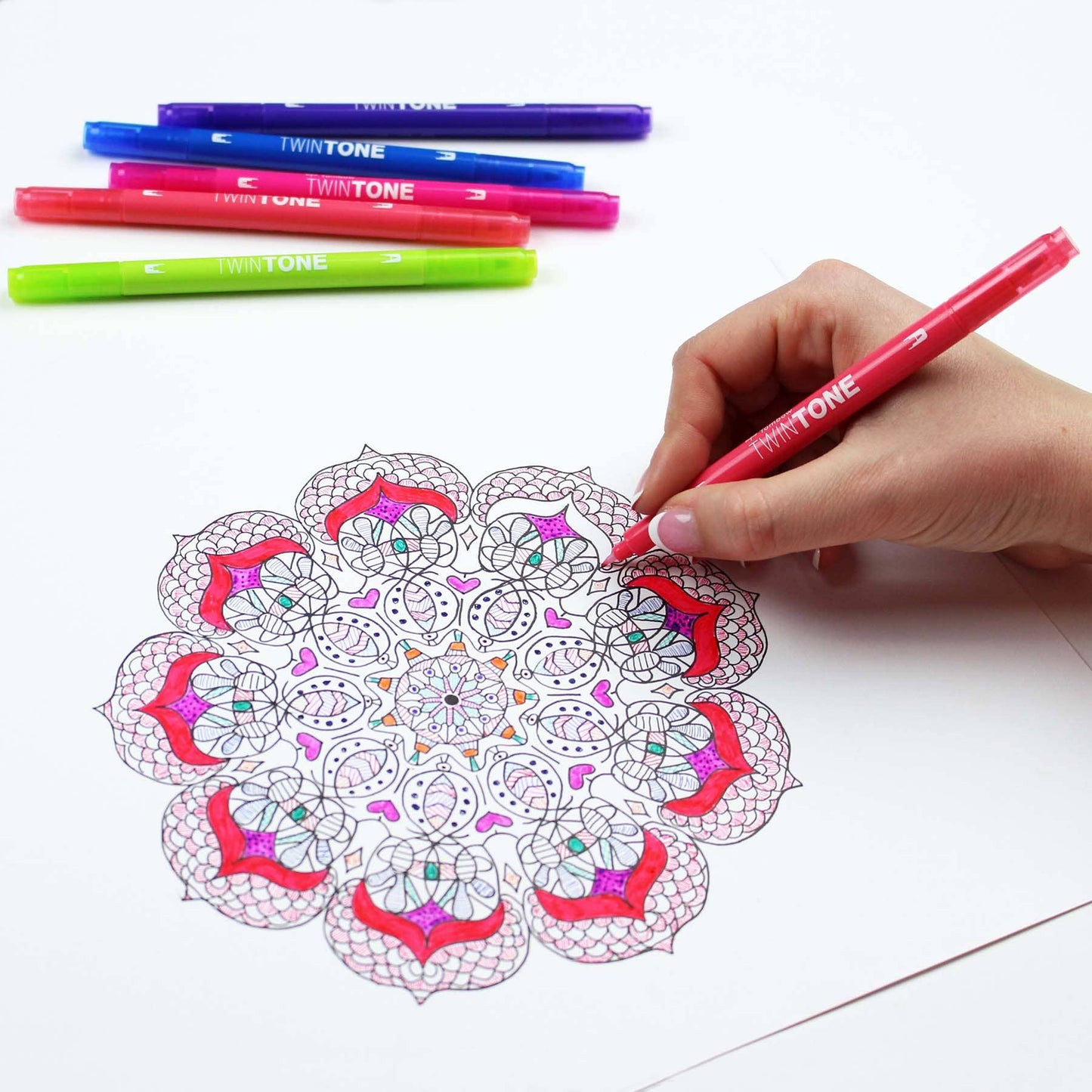 Tombow - TwinTone Marker Set: Bright - 12-Pack