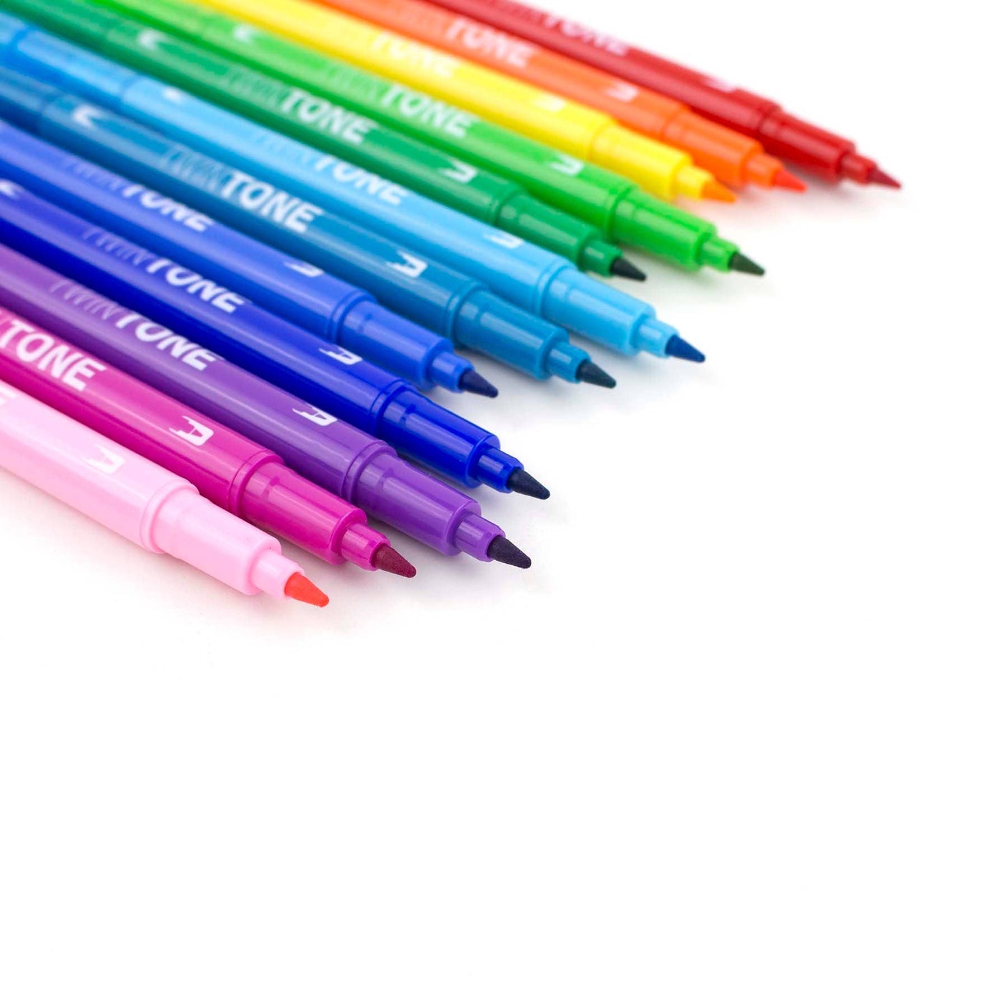 Tombow - TwinTone Marker Set: Rainbow - 12-Pack