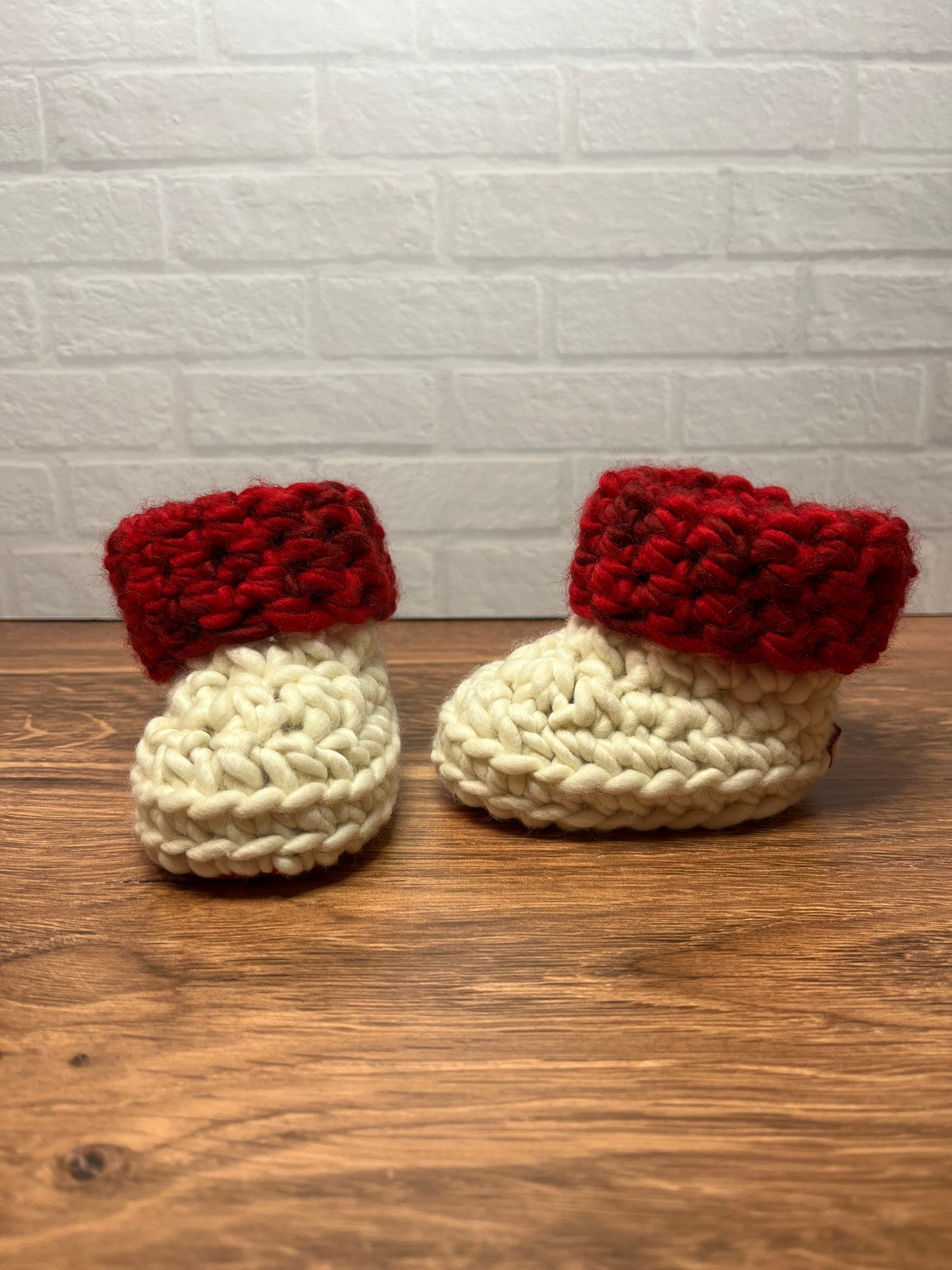 Listing for Zaida - “My First Christmas” Baby Booties - 3-6 months