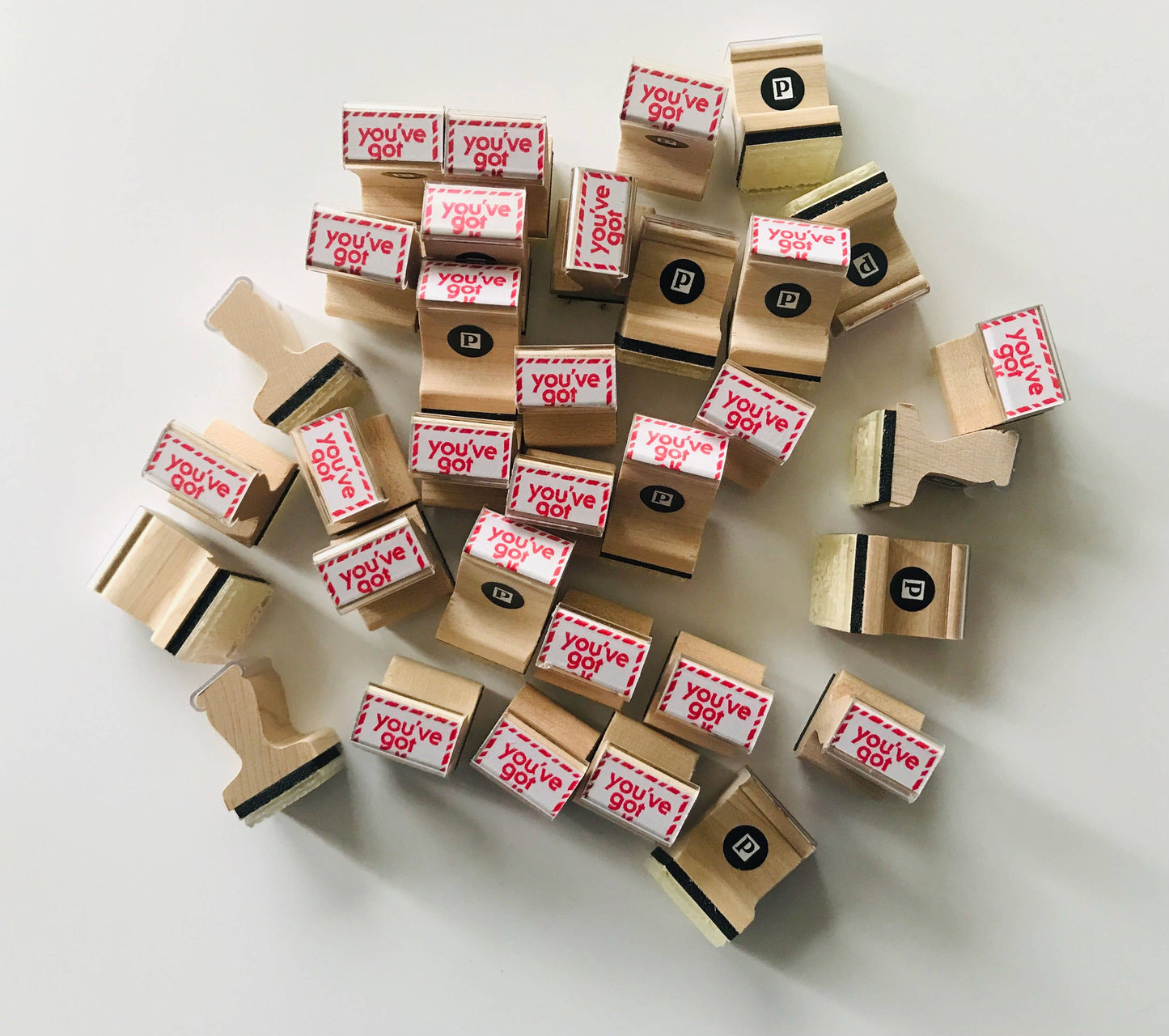The Portland Stamp Company - You've Got Elf Mail Christmas Wooden Handle Rubber Stamp