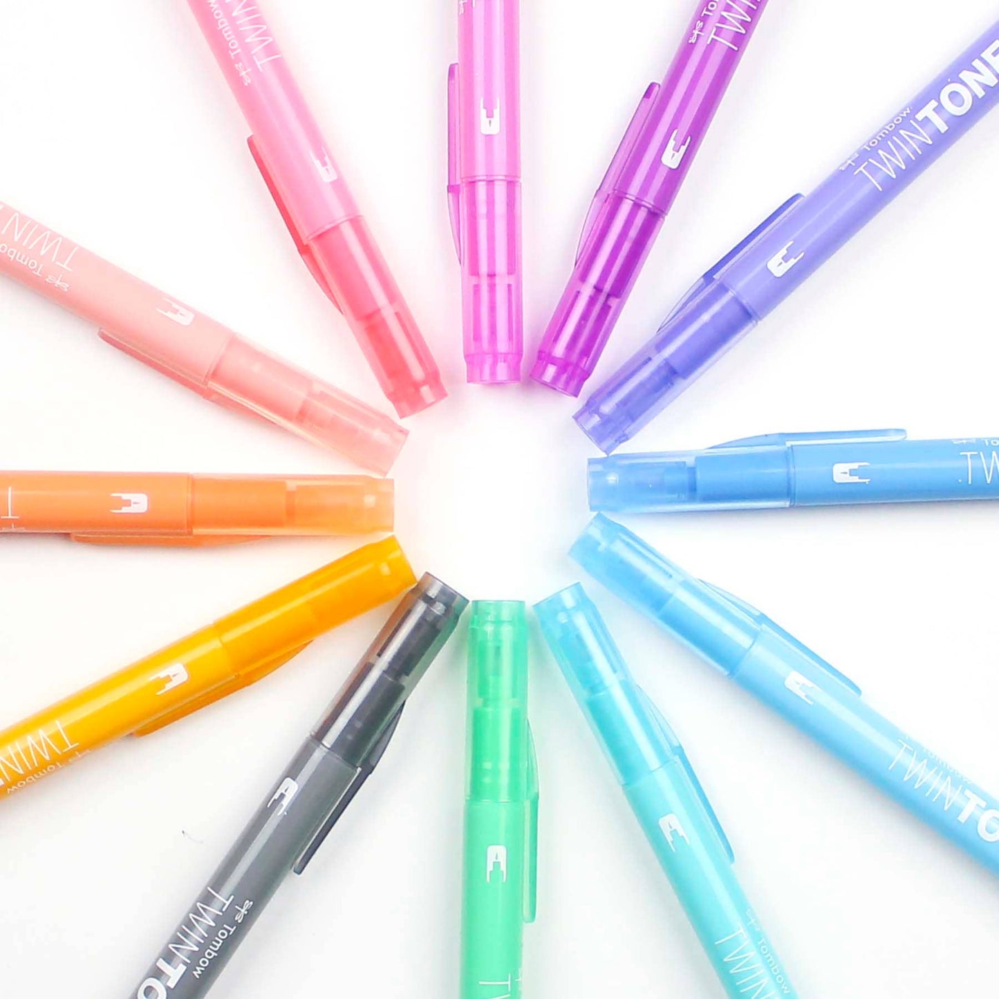 Tombow - TwinTone Marker Set: Pastel - 12-Pack