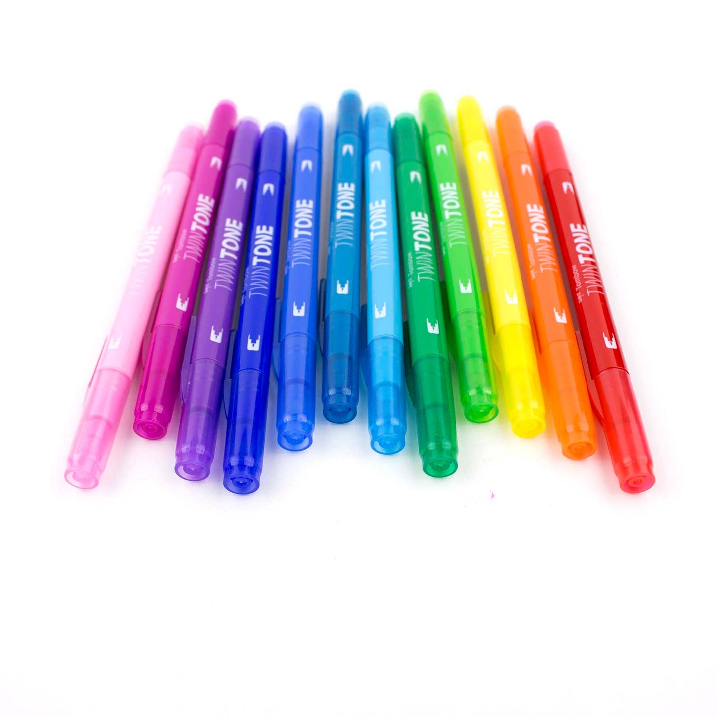Tombow - TwinTone Marker Set: Rainbow - 12-Pack