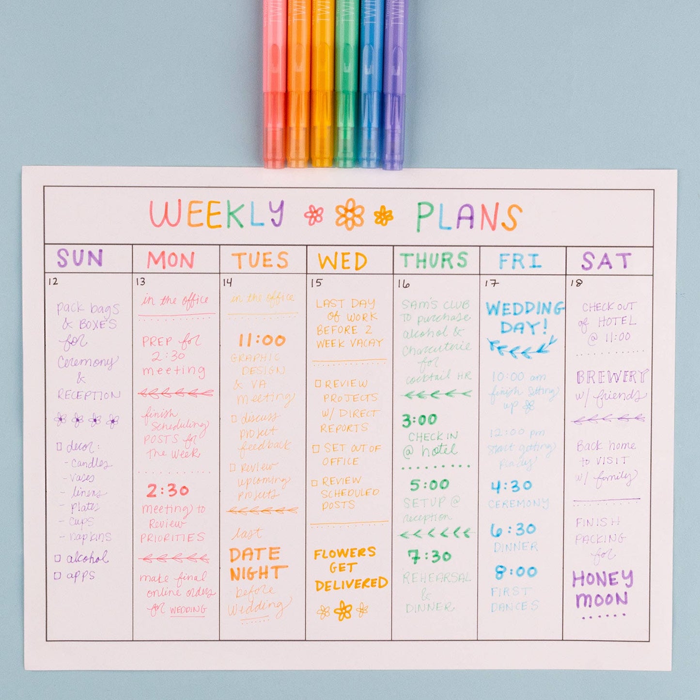 Tombow - TwinTone Marker Set, 6-Pack Pastel