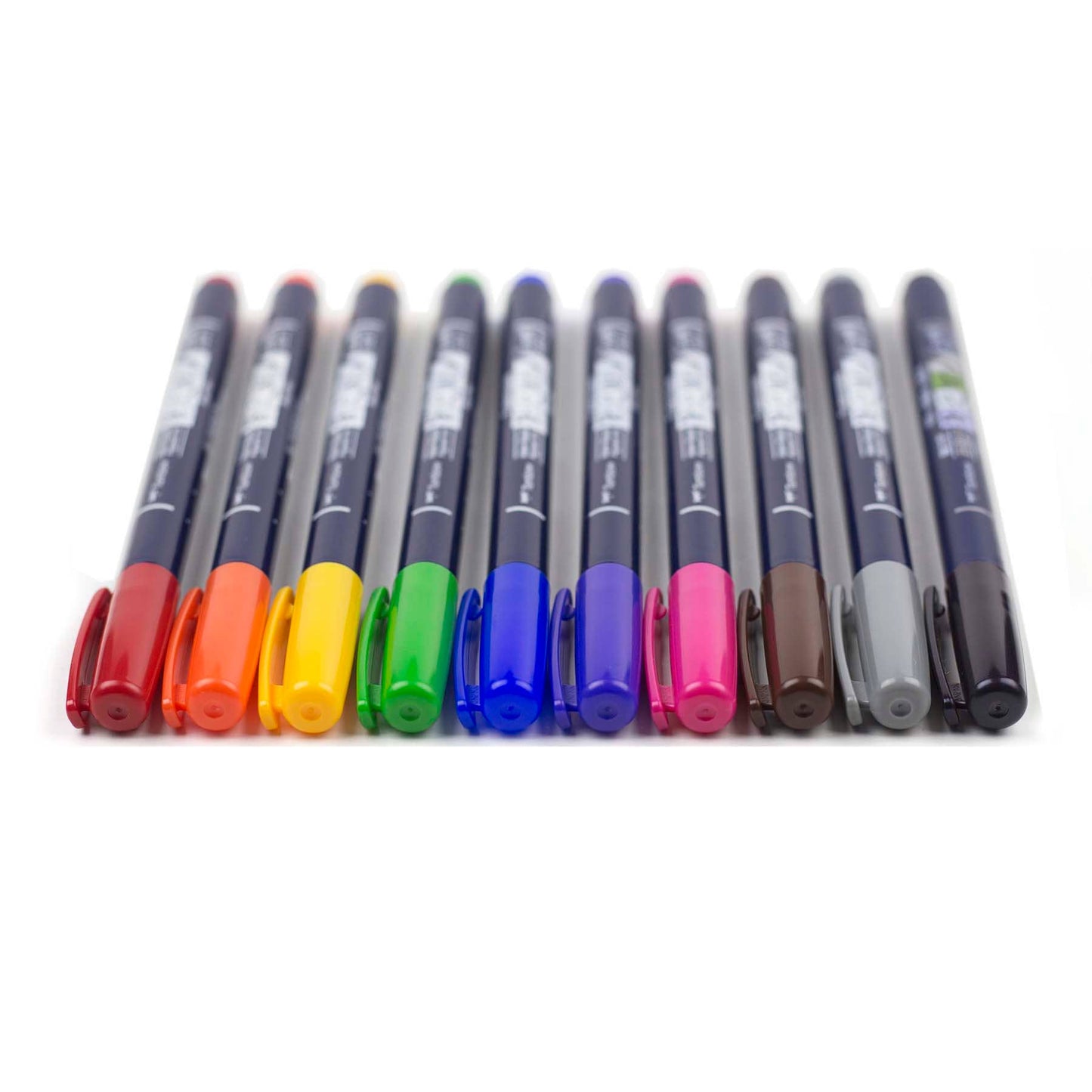 Tombow - Fudenosuke Colors Calligraphy Brush Pens - 10-Pack