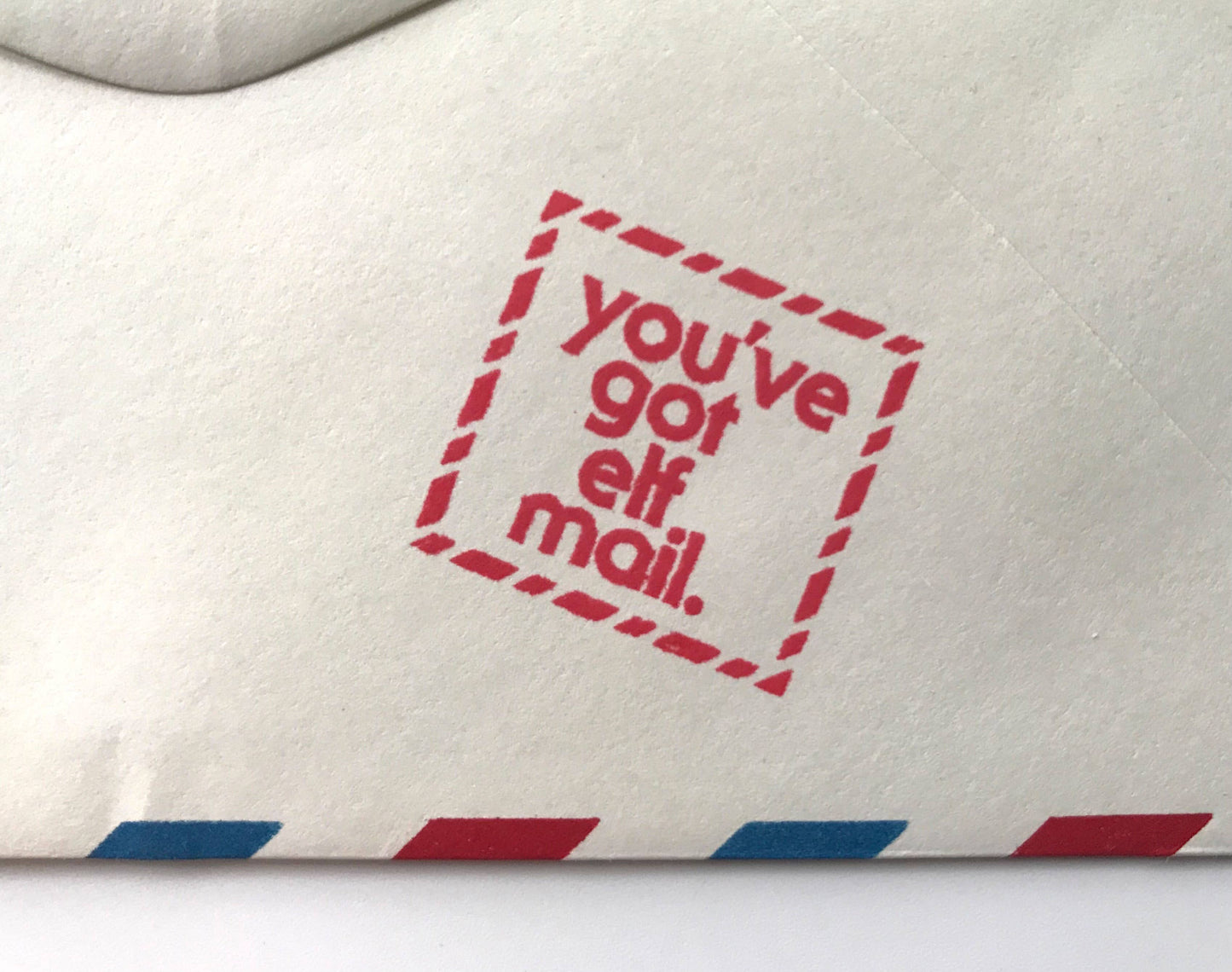 The Portland Stamp Company - You've Got Elf Mail Christmas Wooden Handle Rubber Stamp