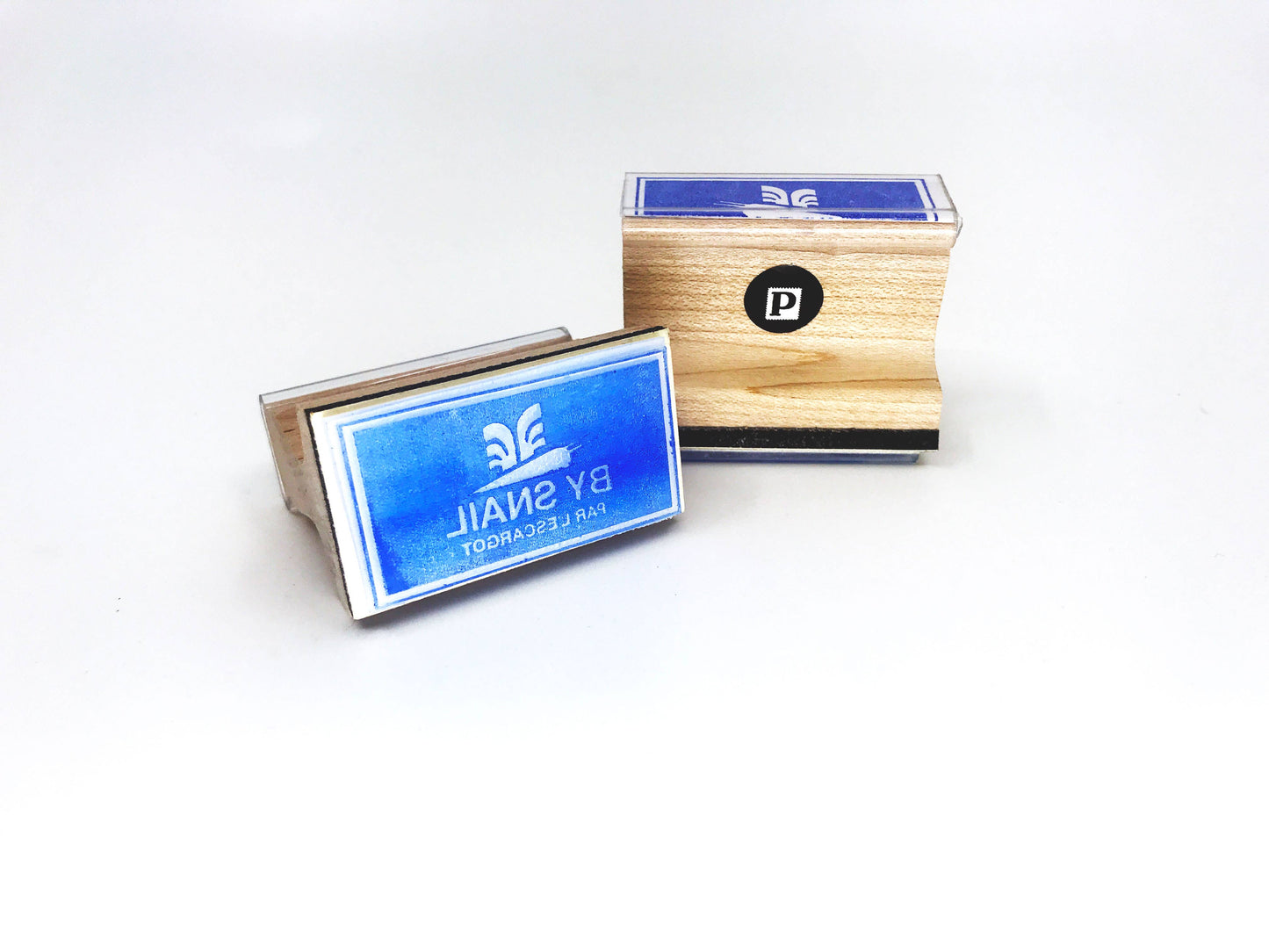 The Portland Stamp Company - By Snail Wooden Handle Rubber Stamp