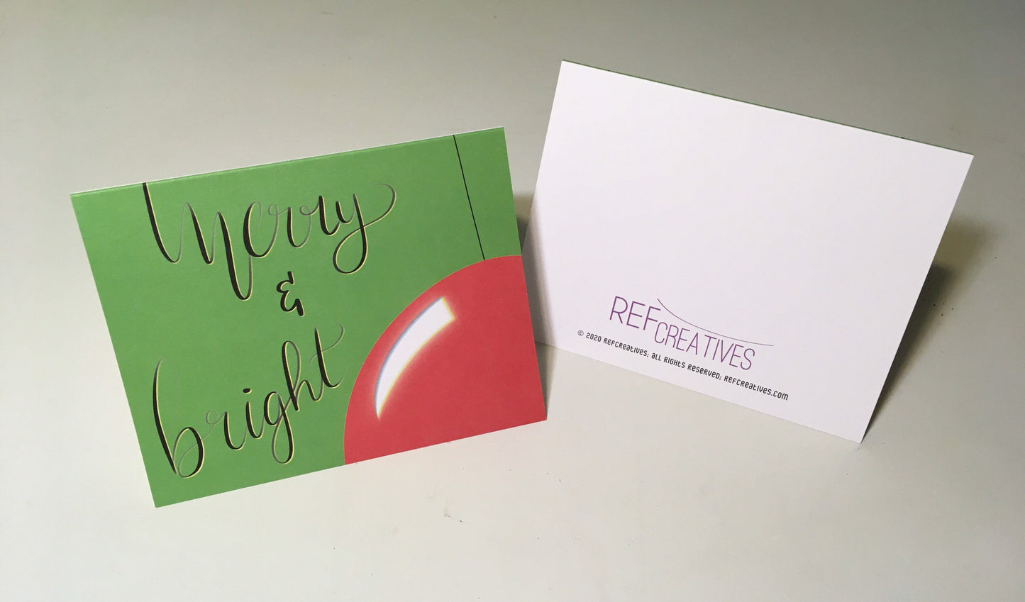 Christmas Holiday Greeting Card – “Merry & Bright”