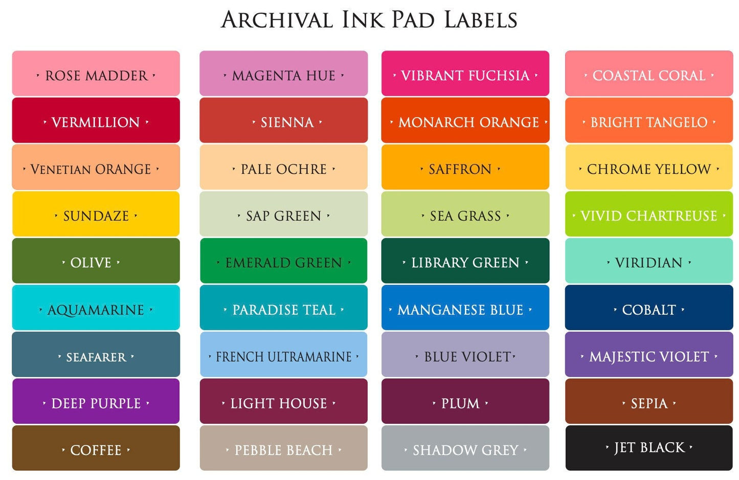 Ranger Archival Ink™ Pad - multiple colors!