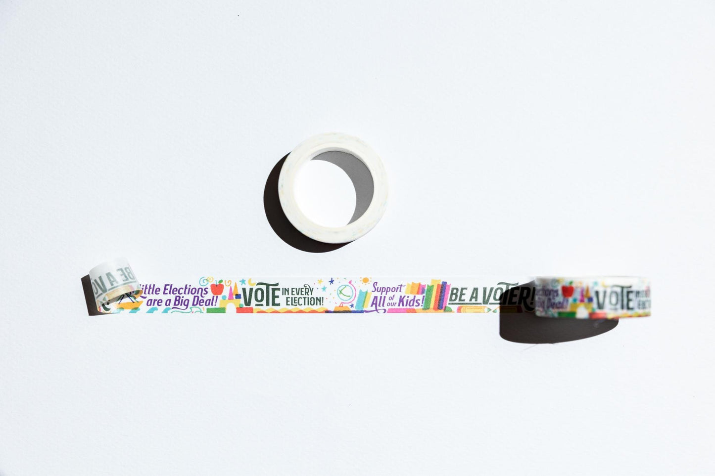 Mary Likes Postcards School Board Elections Postcards to Voters washi tape, perfect for decorating your get-out-the-vote postcards!