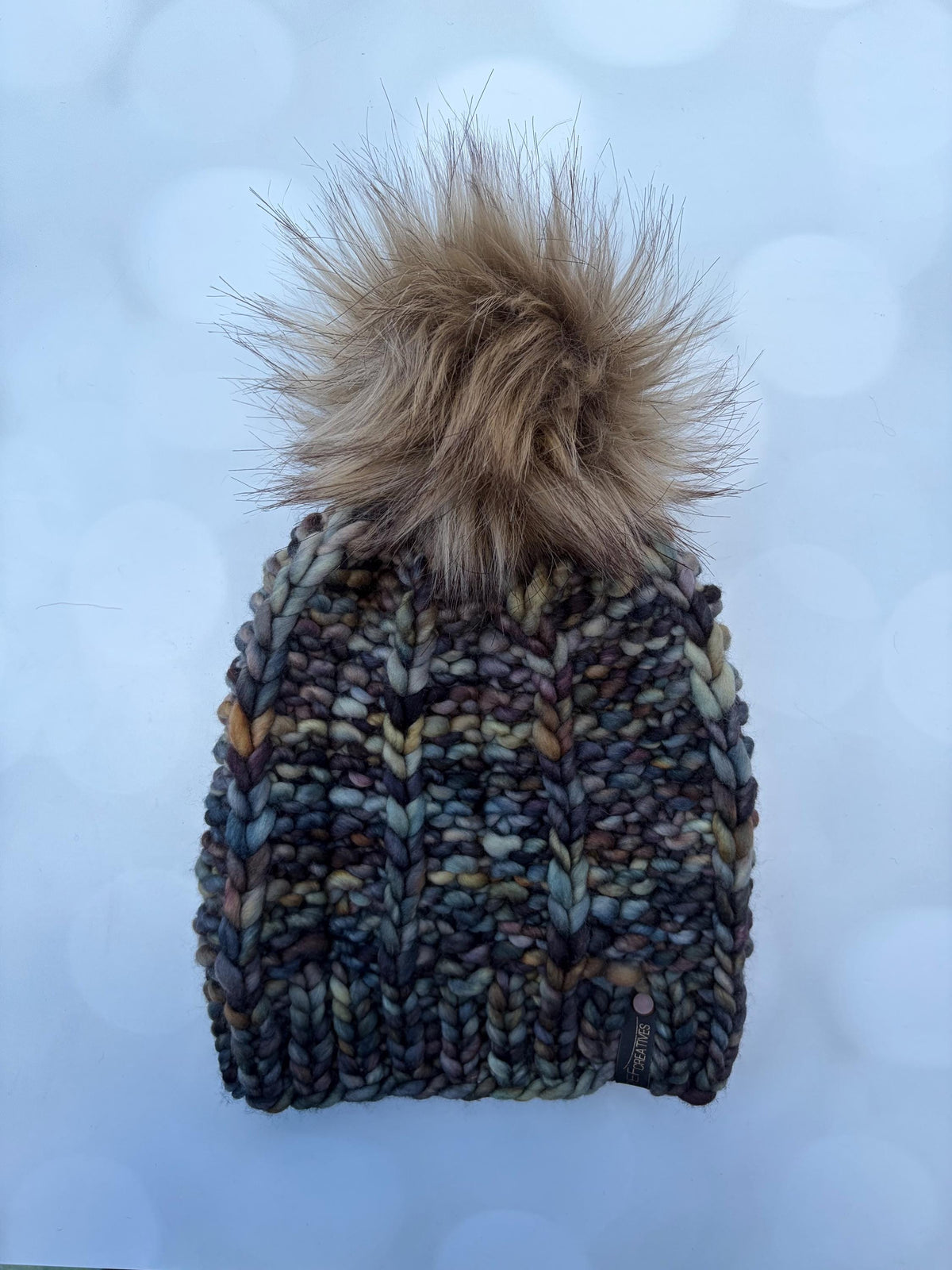 Luxury Dark Neutrals Merino Wool Ribbed Knit Hat - Saratoga Beanie Hand Knit Hat with Hand Dyed Yarn