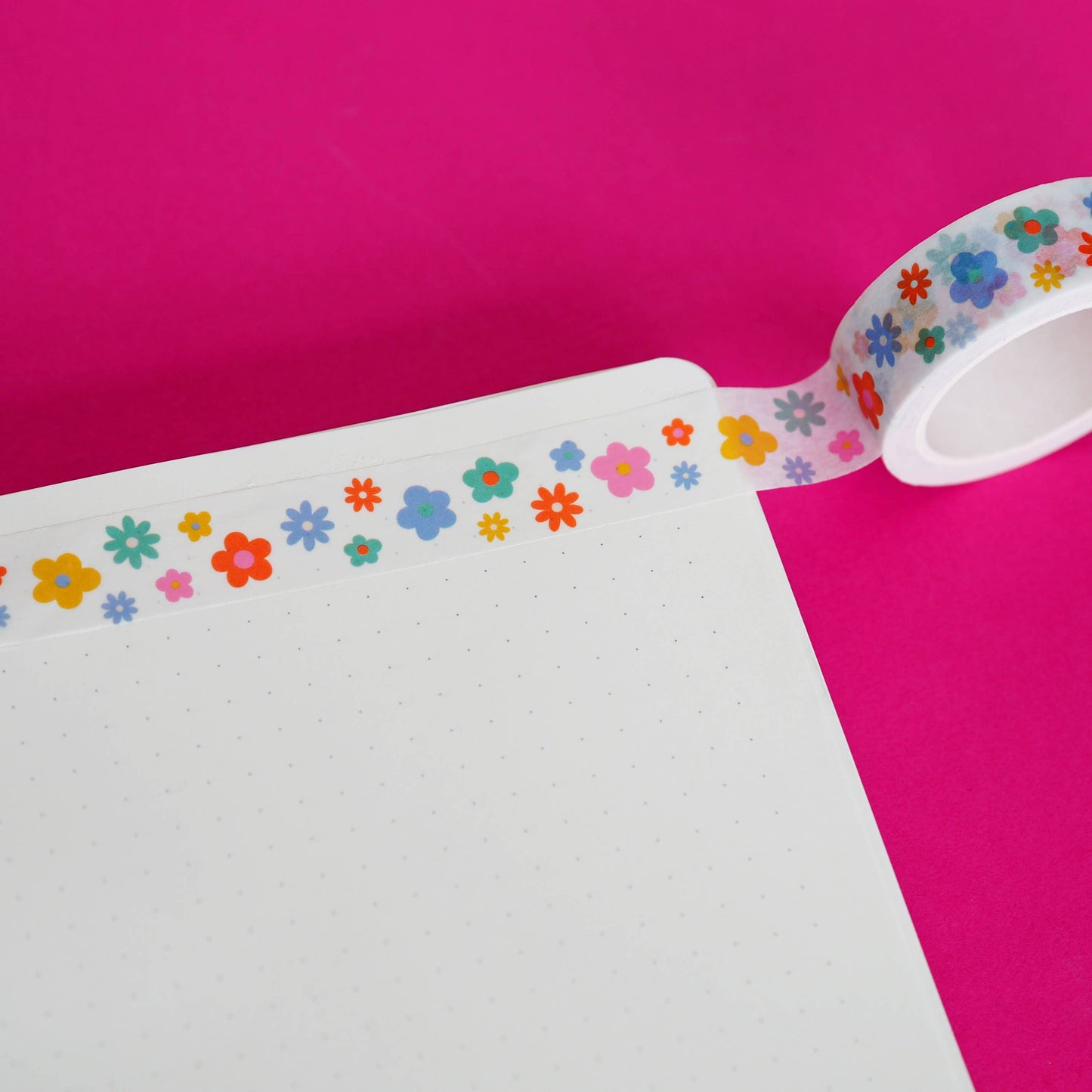Bright Florals Colourful Washi Tape