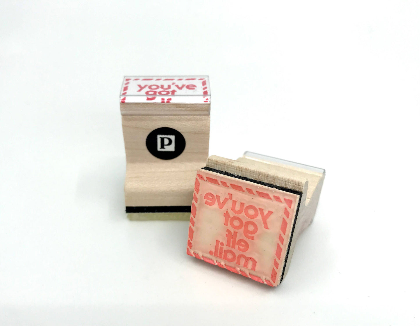 The Portland Stamp Company - You've Got Elf Mail Christmas Wooden Handle Rubber Stamp