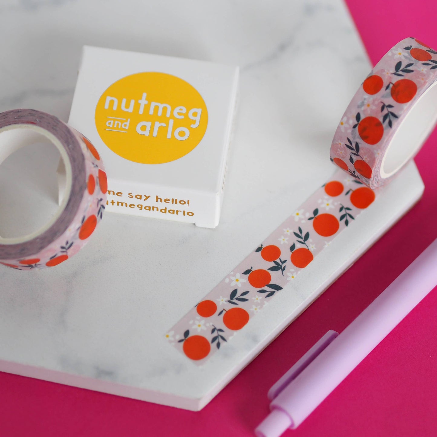 Orange Blossom Fruit Washi Tape