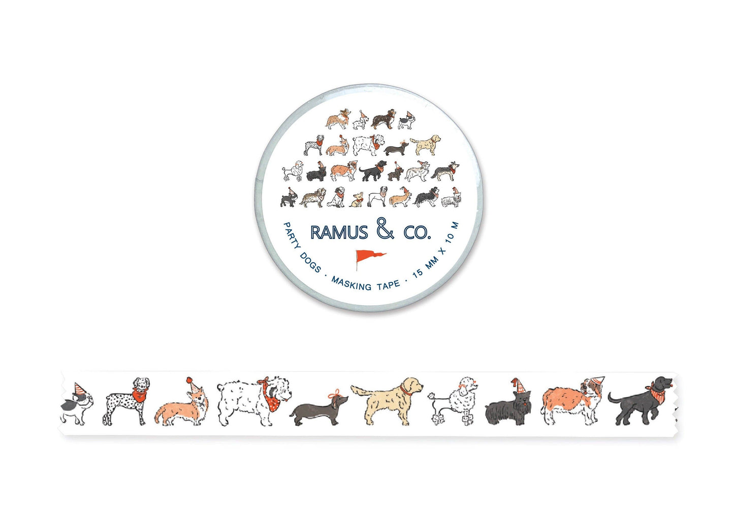 Party Dogs Masking Tape