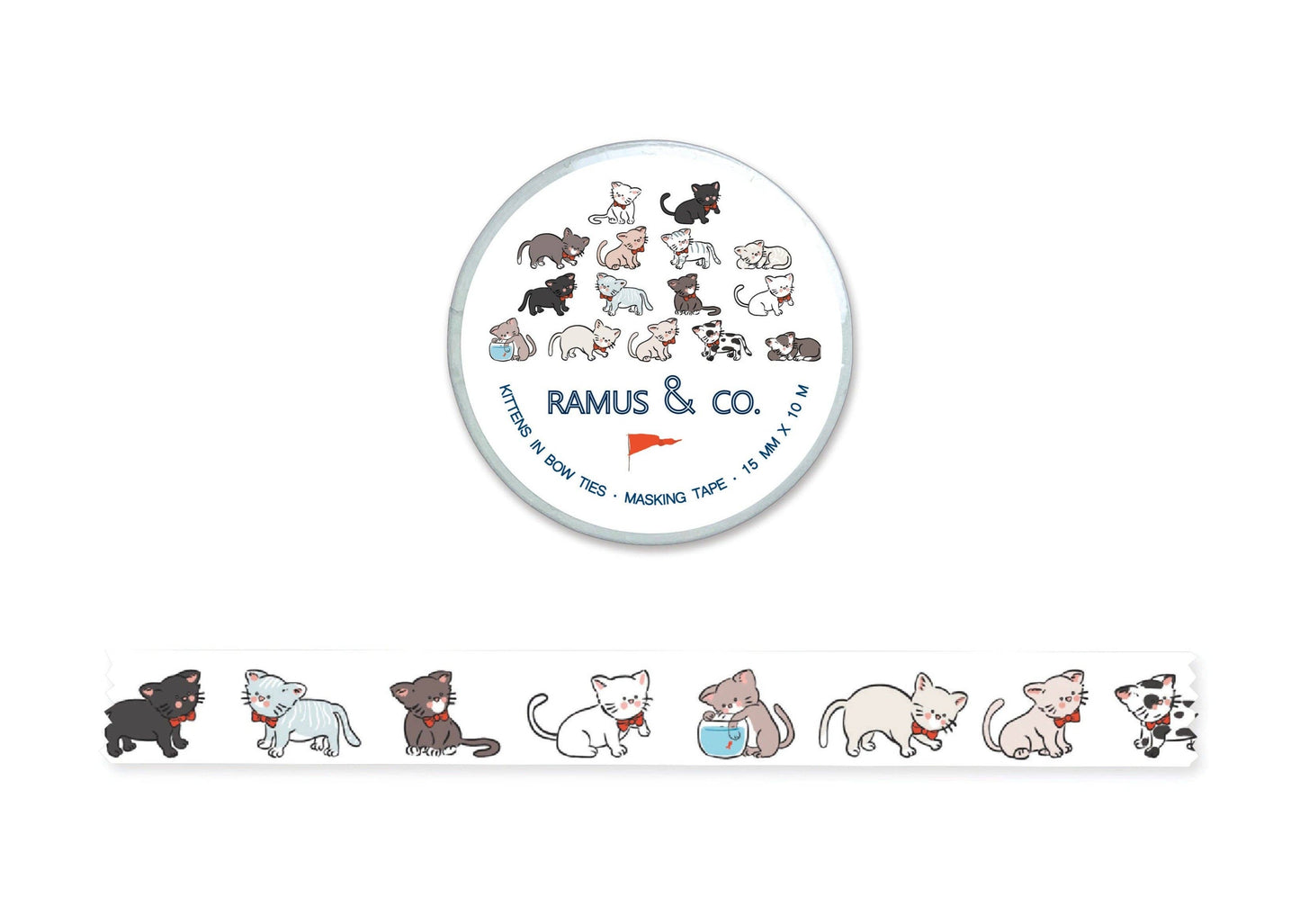 Kittens in Bow Ties Masking Tape