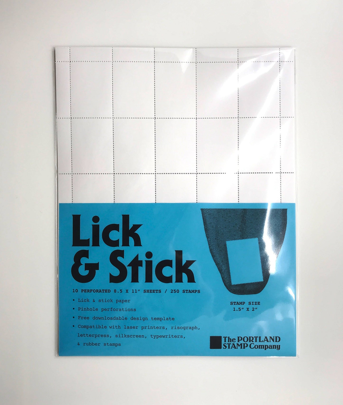 The Portland Stamp Company - Blank Lick & Stick: Standard, 10-pack