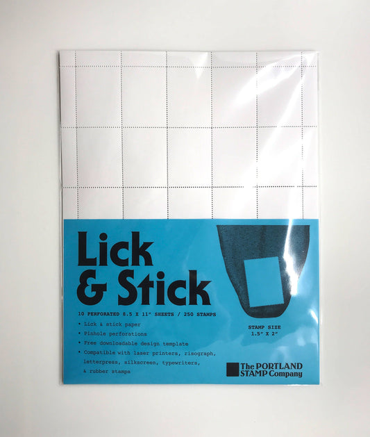 The Portland Stamp Company - Blank Lick & Stick: Standard, 10-pack