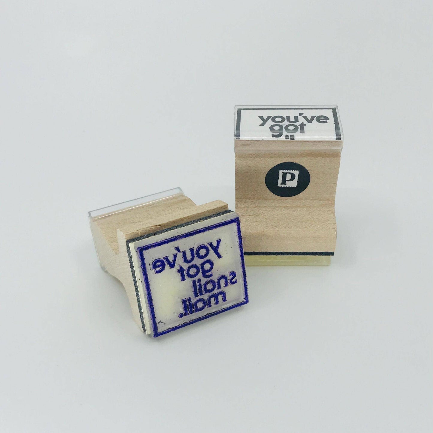 The Portland Stamp Company - You've Got Snail Mail Wooden Handle Rubber Stamp