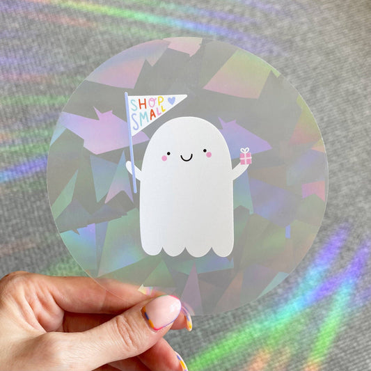 Shop Small Ghost Suncatcher Window Sticker