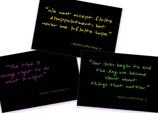 Postcards to Voters Dr. King Quote Inspirational Vote Postcard