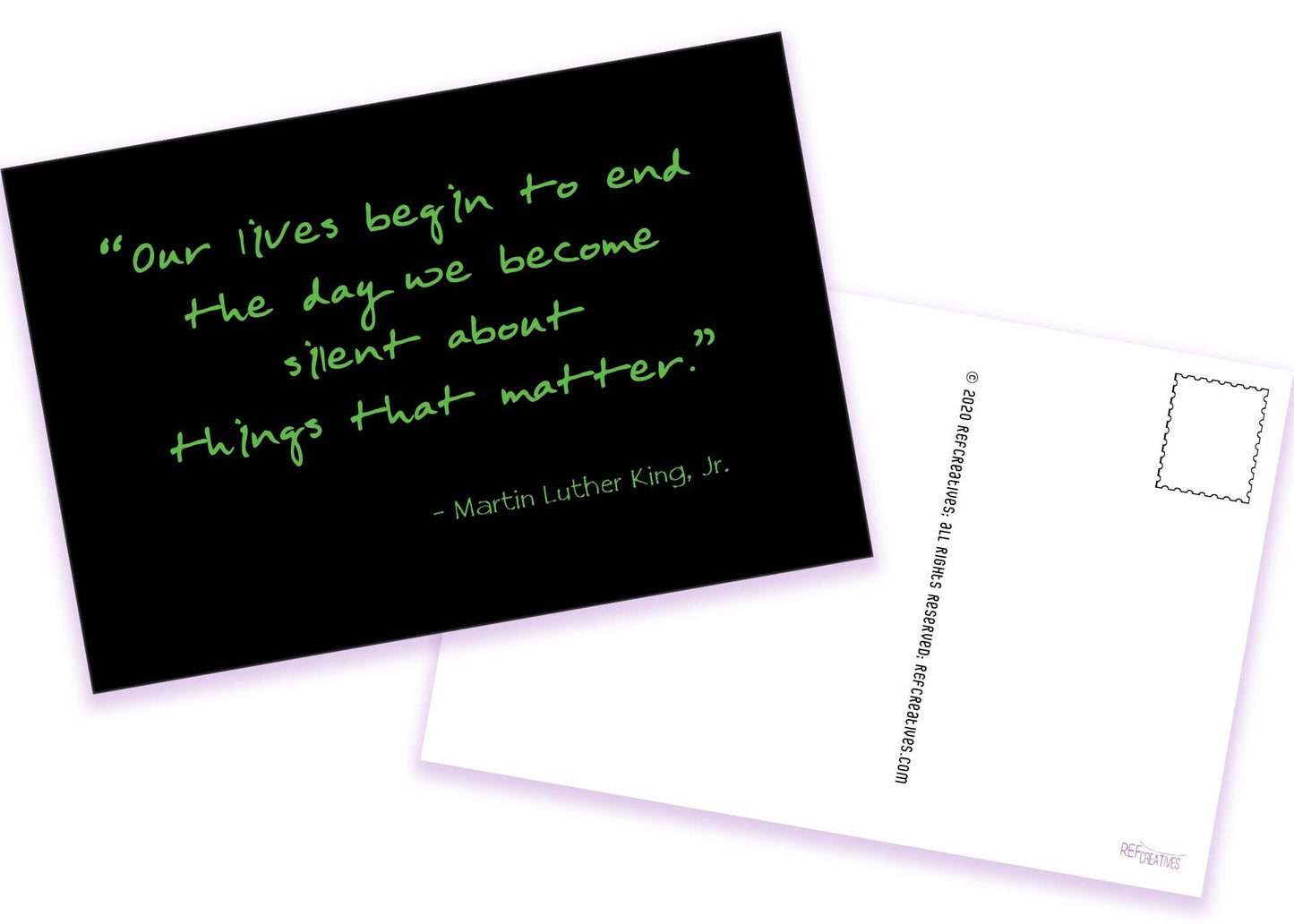 Postcards to Voters Dr. King Quote Inspirational Vote Postcard