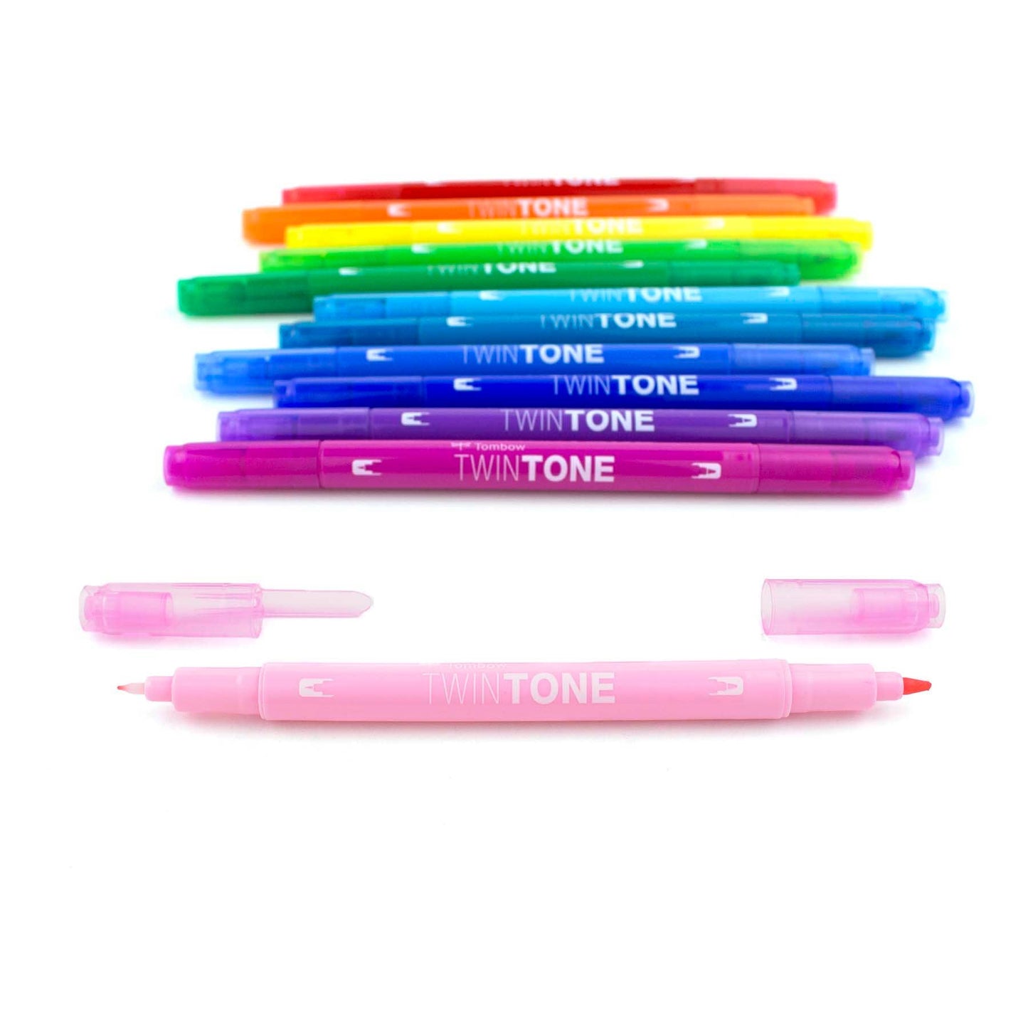 Tombow - TwinTone Marker Set: Rainbow - 12-Pack