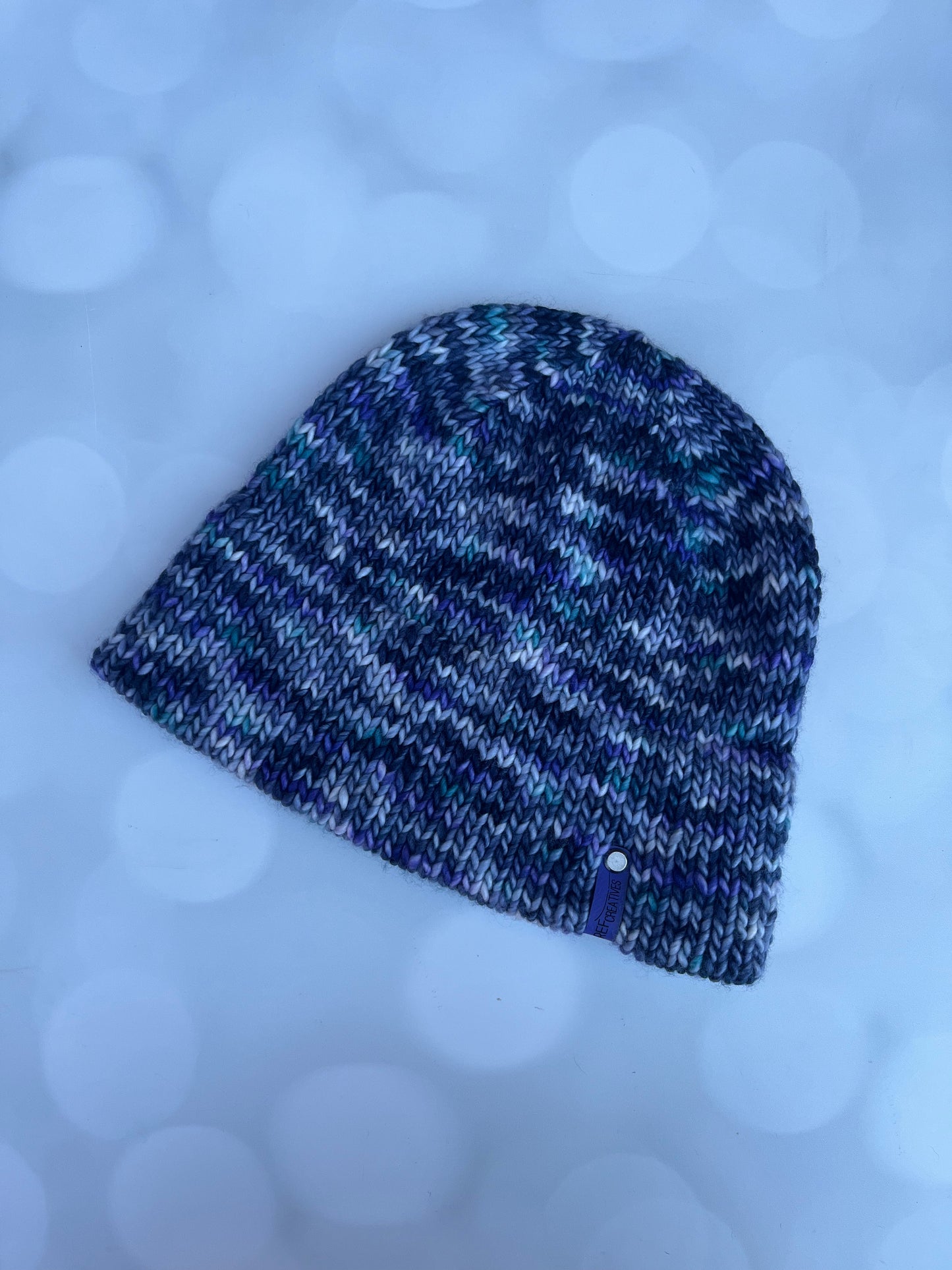 Custom Order for Linda - Luxury Double Brim Merino Wool Beanie - Hand Knit Hat with Hand Dyed Yarn