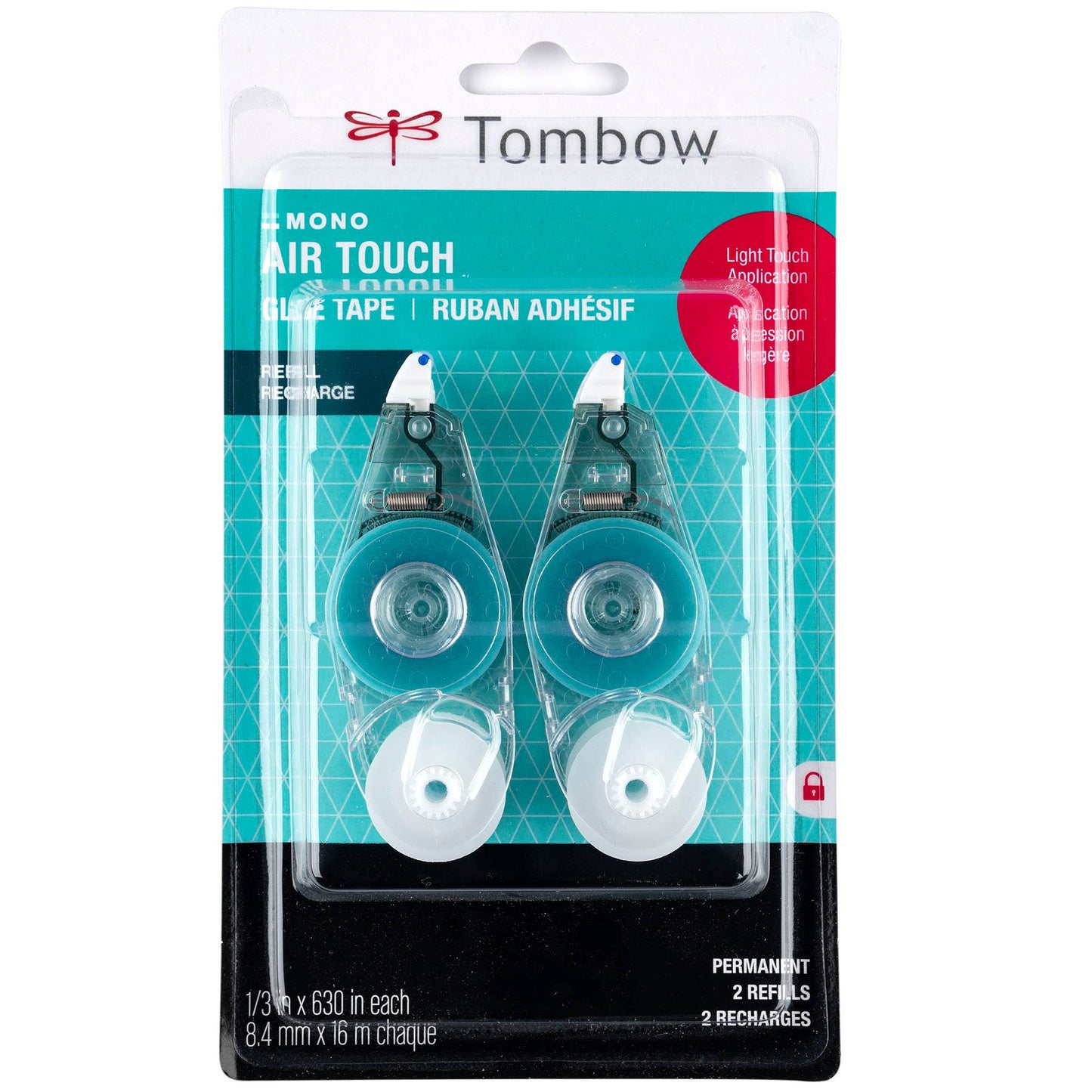Tombow - MONO Air Touch Refill, 2-Pack