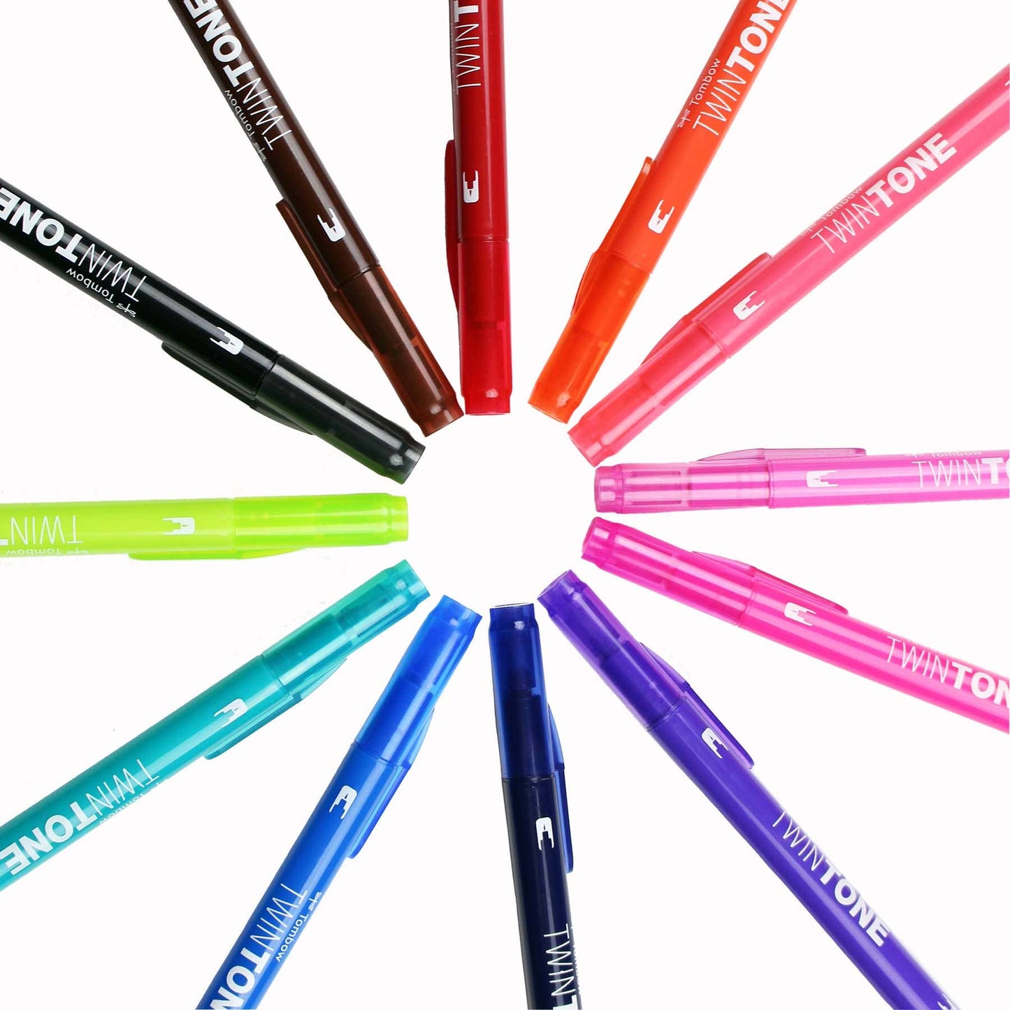 Tombow - TwinTone Marker Set: Bright - 12-Pack