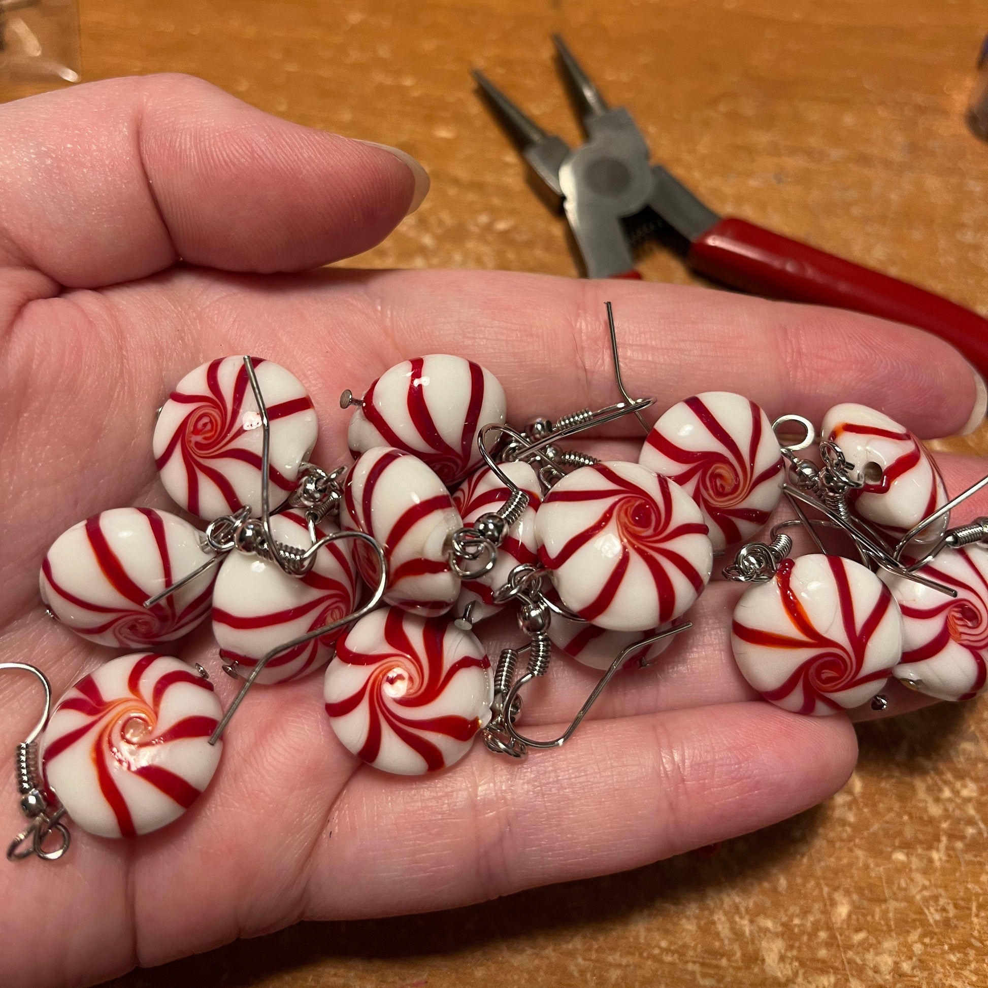 Peppermint Swirl Earrings