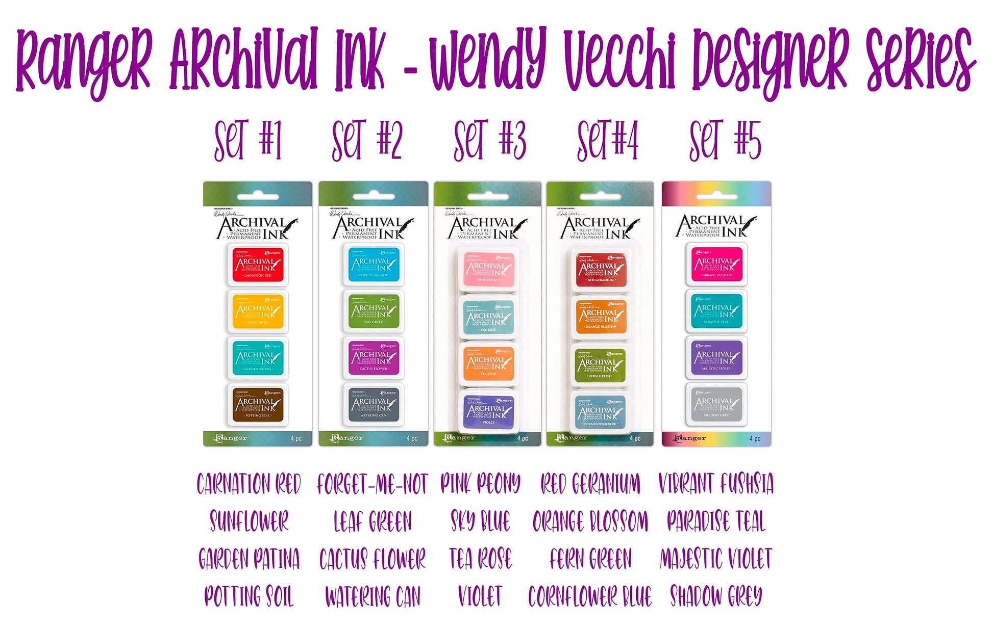 Ranger / Wendy Vecchi Designer Series / Letter It Archival Mini Ink Pads
