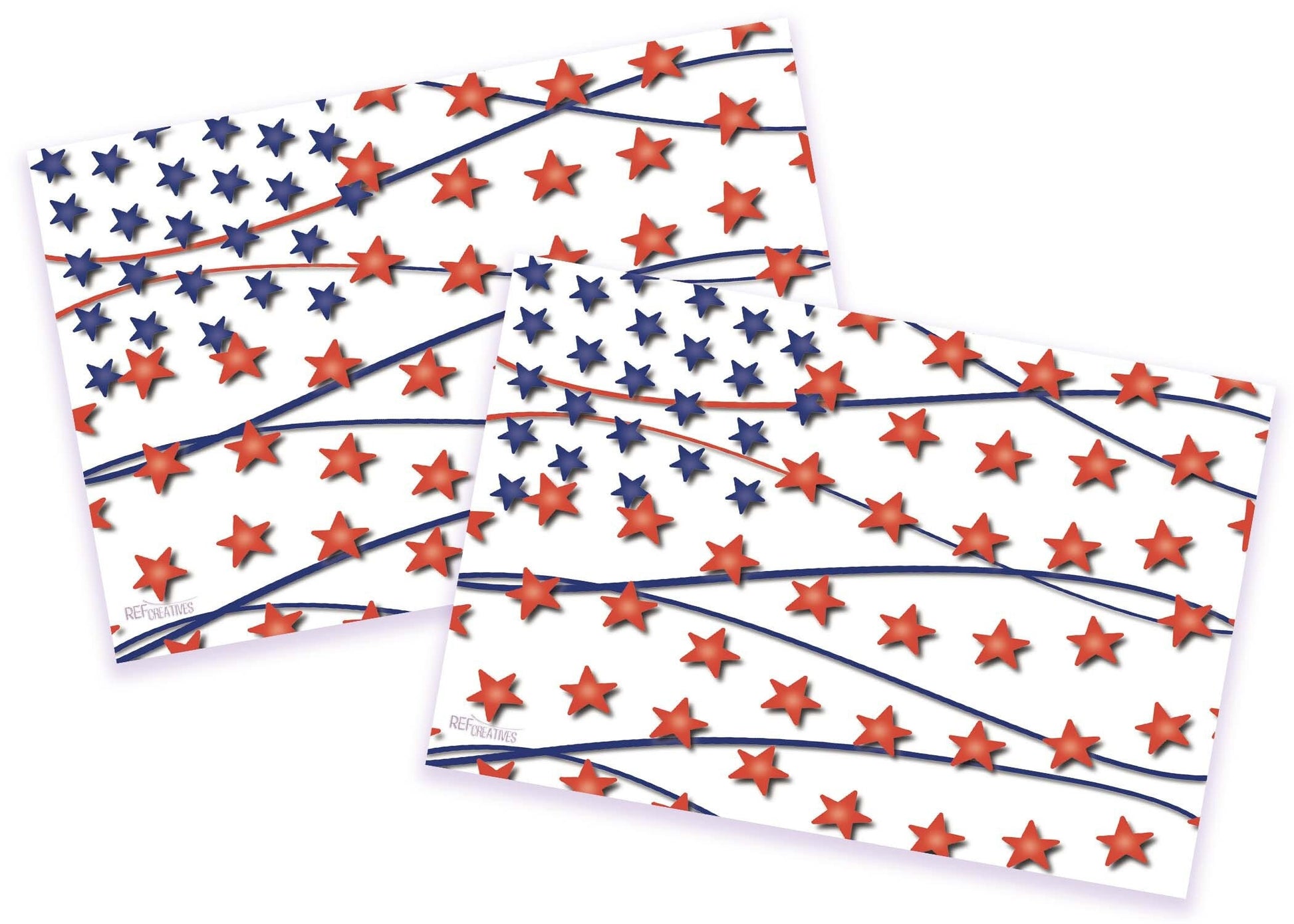 Starry American Flag Patriotic Postcard for Postcards to Voters