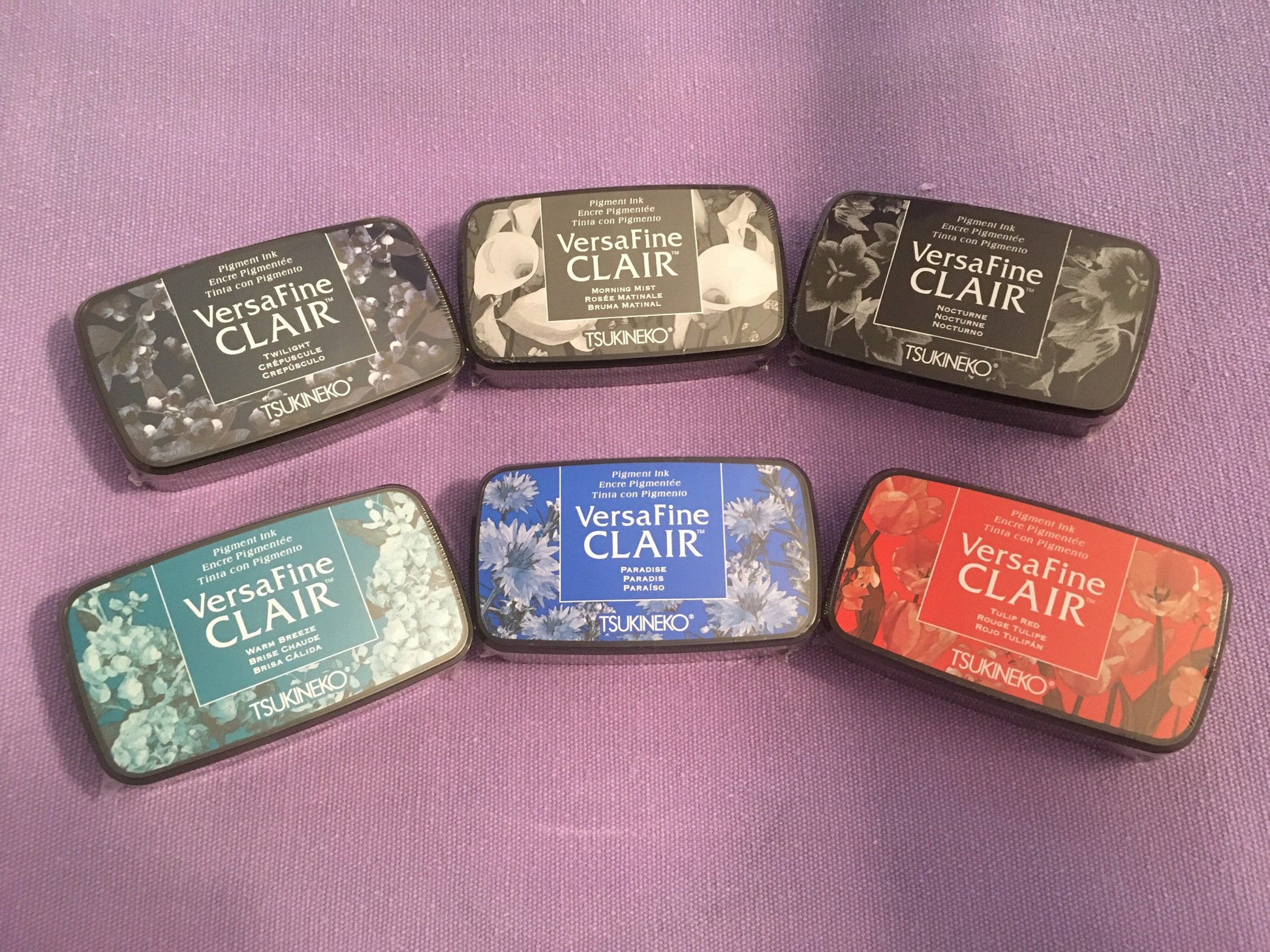 VersaFine CLAIR Pigment Ink Pad by Tsukineko - multiple colors!