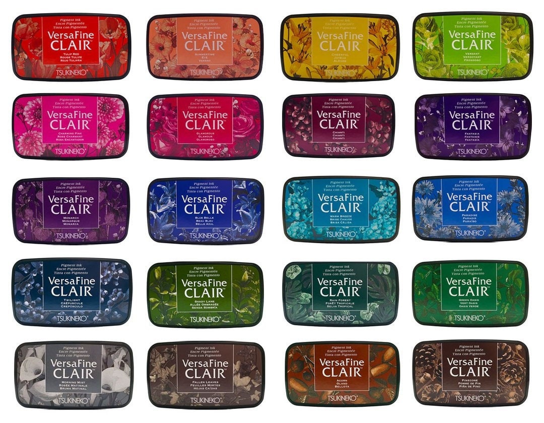 VersaFine CLAIR Pigment Ink Pad by Tsukineko - multiple colors!