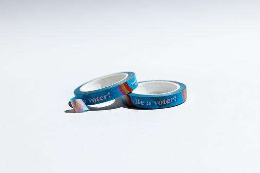 Mary Likes Postcards Bring a Friend to Vote! Postcards to Voters washi tape, perfect for decorating your get-out-the-vote postcards!