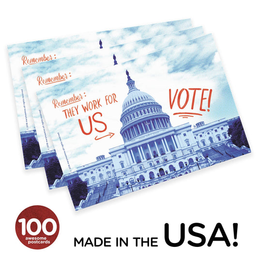 Mary Likes Postcards They work for us! Set of 100 vote postcards, perfect for Postcards to Voters and other get out the vote campaigns.