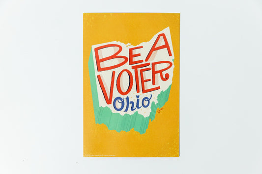 Mary Likes Postcards 50 Vote Postcards! "Be a Voter Ohio!". Perfect for Postcards to Voters and increasing turnout in local elections.