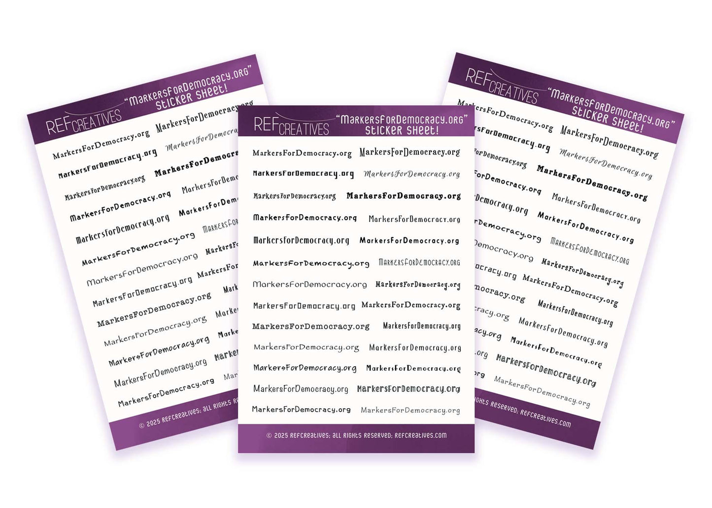 Markers for Democracy Sticker Sheet