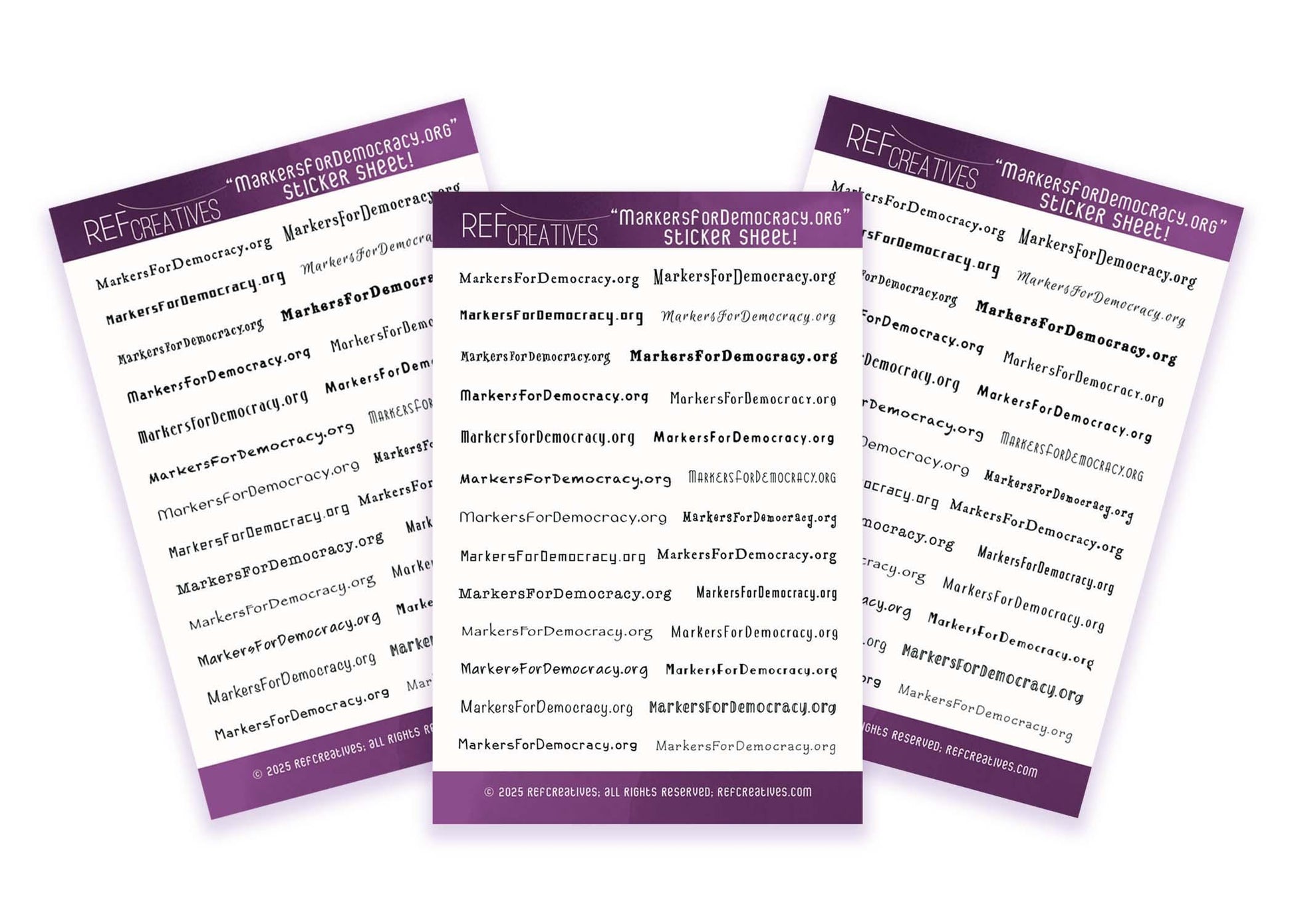 Markers for Democracy Sticker Sheet