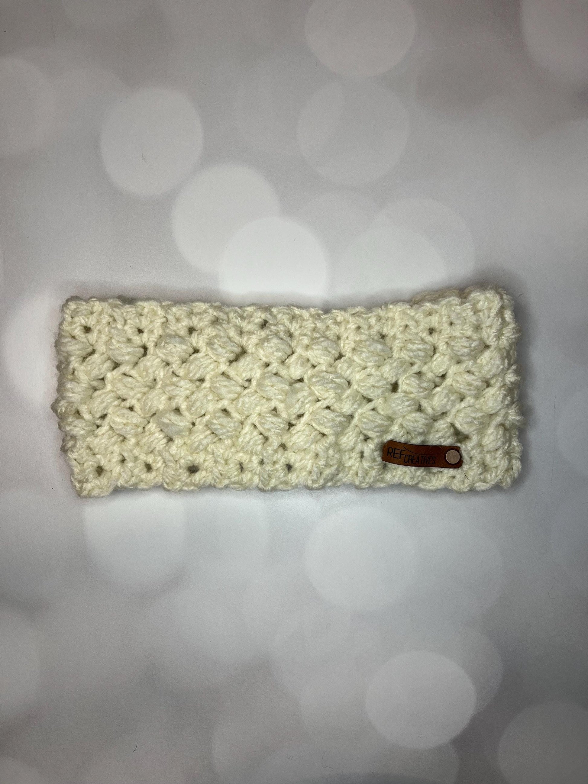 Cream Hand Crocheted Ear Warmer