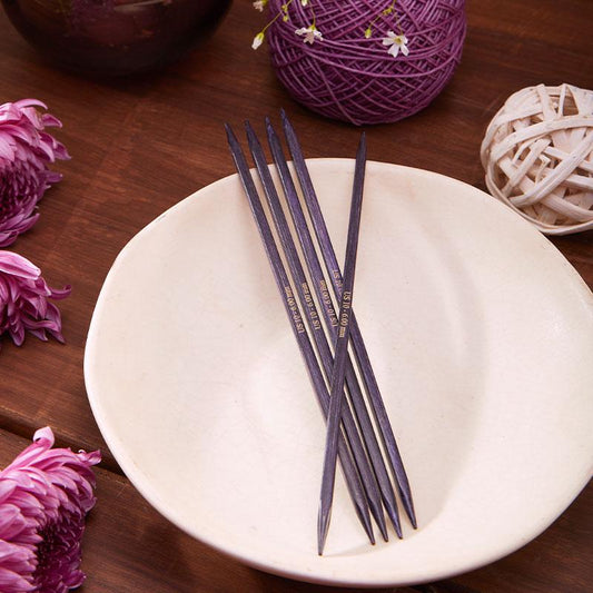 KnitPro J'adore Cubics Knitting Needles - 6" Double Pointed Needle Set - Set of Five Needles