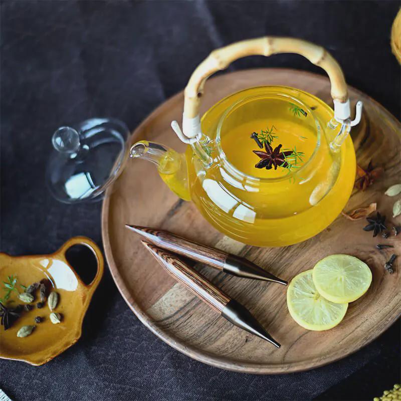 Knit Pro Ginger Knitting Needle Tips - 5" Interchangeable Needle Tips for Circular Needles