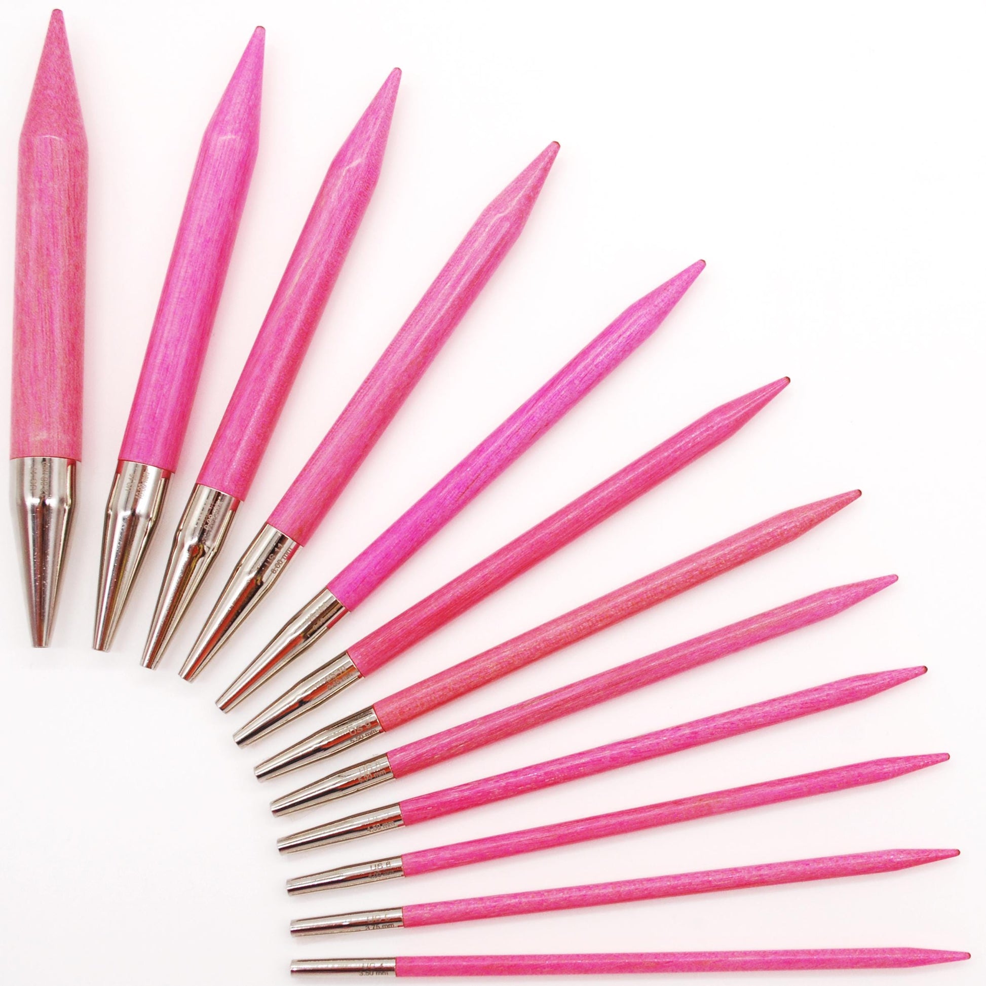 Lykke Knitting Needle Tips - 5" Interchangeable Needle Tips for Circular Needles - Blush, Colour, Cypra, Grove, Indigo, Umber