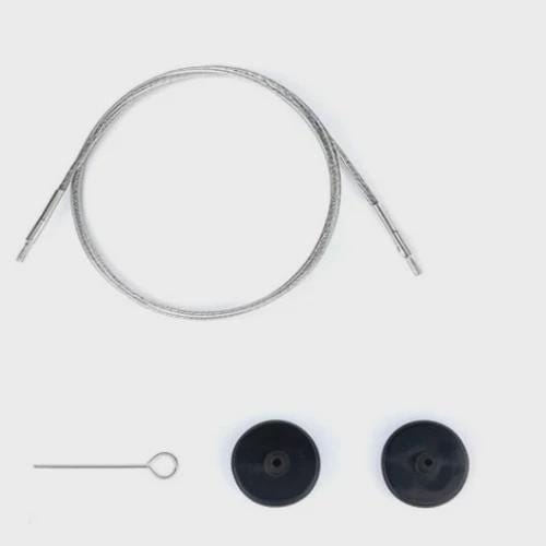 LYKKE Crafts - Interchangeable Braided Steel Cords for 3.5" Flight Circular Needle Tips