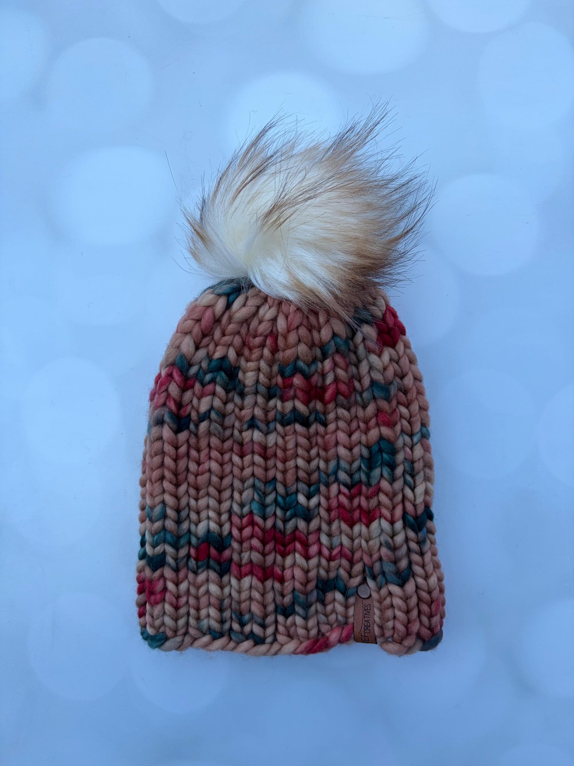Luxury Brown Merino Wool Ribbed Knit Hat - Classic Beanie Hand Knit Hat with Hand Dyed Yarn