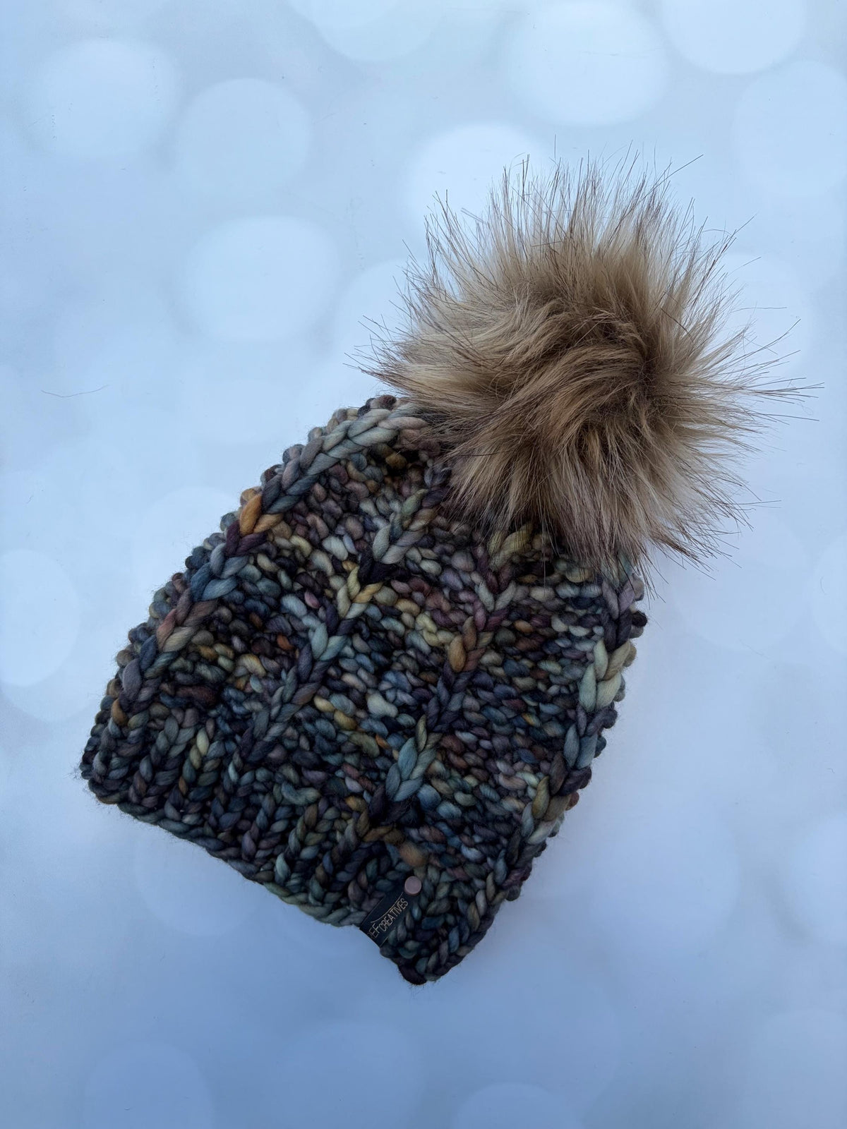 Luxury Dark Neutrals Merino Wool Ribbed Knit Hat - Saratoga Beanie Hand Knit Hat with Hand Dyed Yarn