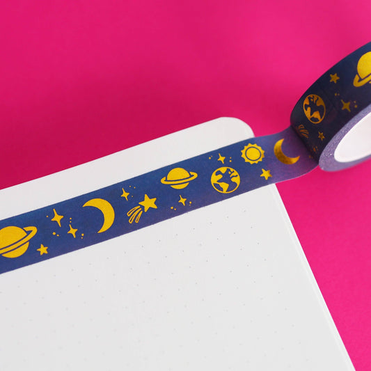 Gold Foil Space Washi Tape