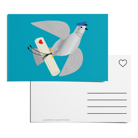 Pipsticks - Mail Carrier Pigeon Postcard Pack