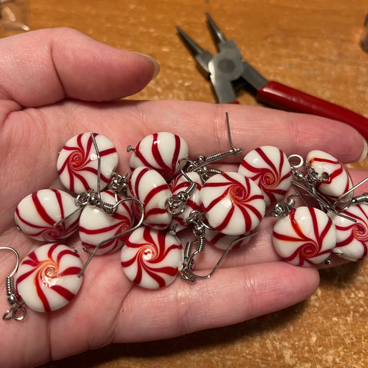 Peppermint Swirl Earrings